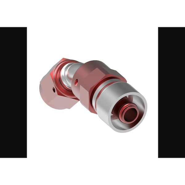 -8 AN Hose, 45 Degree, Aluminum, Single